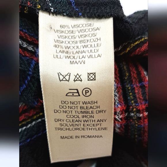 BURBERRY BRIT Tartan Plaid Long Sleeve Button Down Blouse - Picture 15 of 16